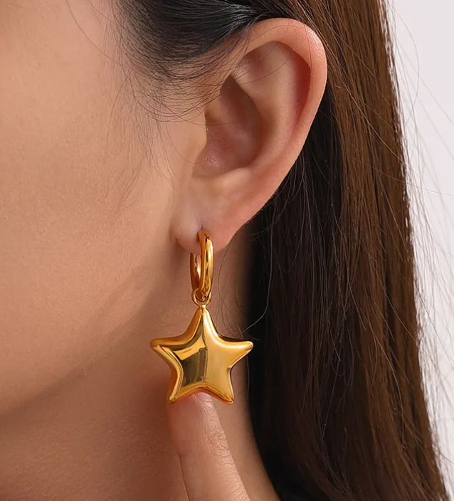 Aretes Estrella Globo