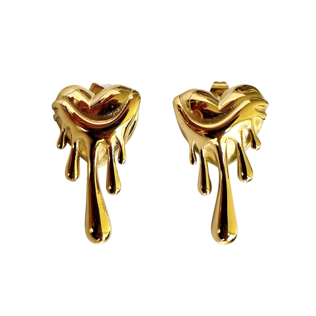 Aretes Corazón Drip