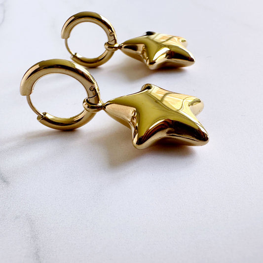 Aretes Estrella Globo