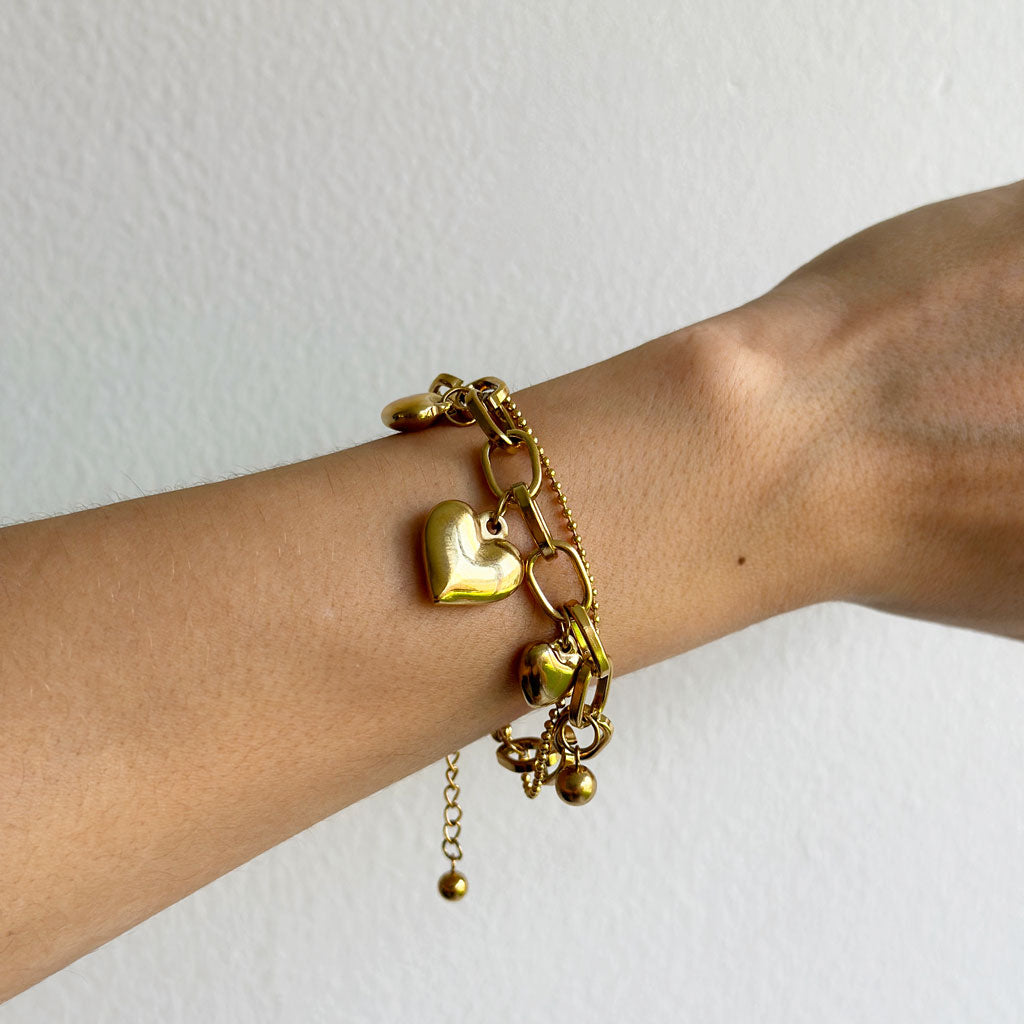 Pulsera Corazones